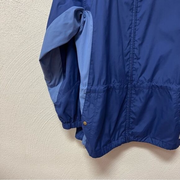 Columbia Women’s Full Zip Hooded Rain Jacket In Blue Sz Med - Picture 6 of 9
